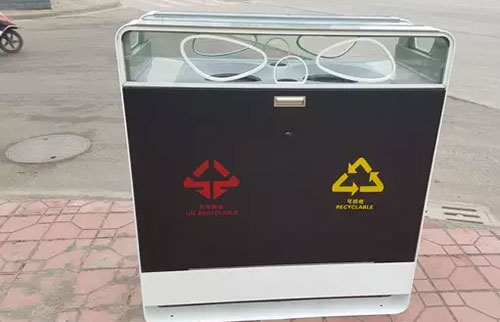 成都高大上果皮箱：有WiFi，靠太陽能工作