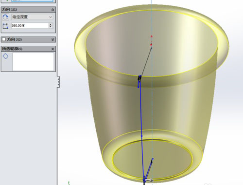 SolidWorks軟件建模學(xué)垃圾桶怎么畫(huà)－曲面旋轉(zhuǎn)功能